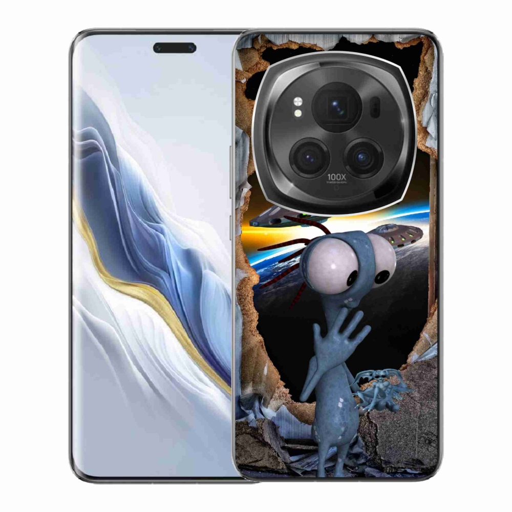 Gelový kryt mmCase na Honor Magic 6 Pro 5G - mimozemšťan