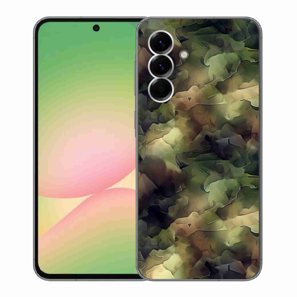 Gelový kryt mmCase na Samsung Galaxy A56 5G - maskáčový vzor 10