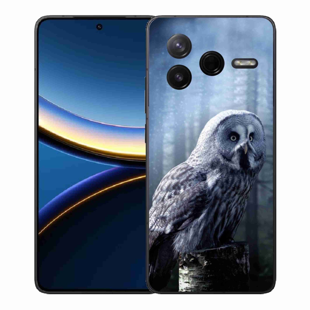 Gelový kryt mmCase na Xiaomi Poco F7 Pro - sova