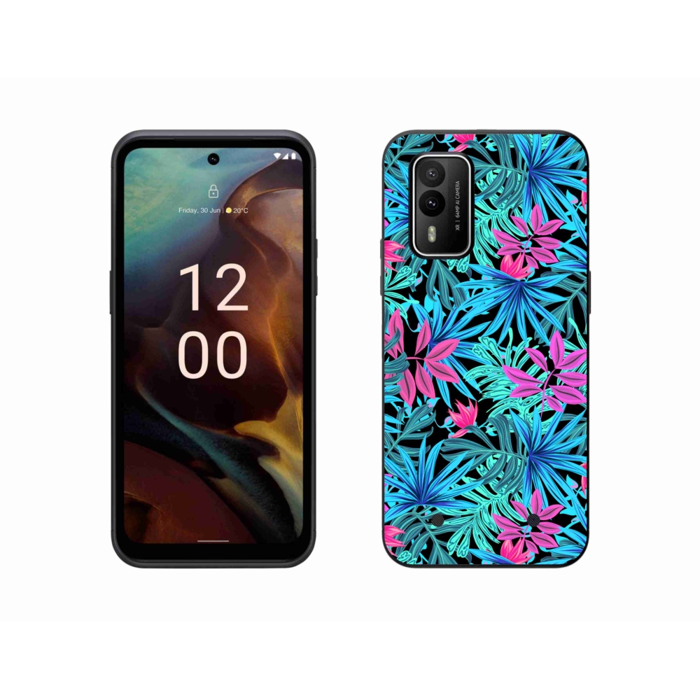 Gelový kryt mmCase na Nokia XR21 - květiny 3