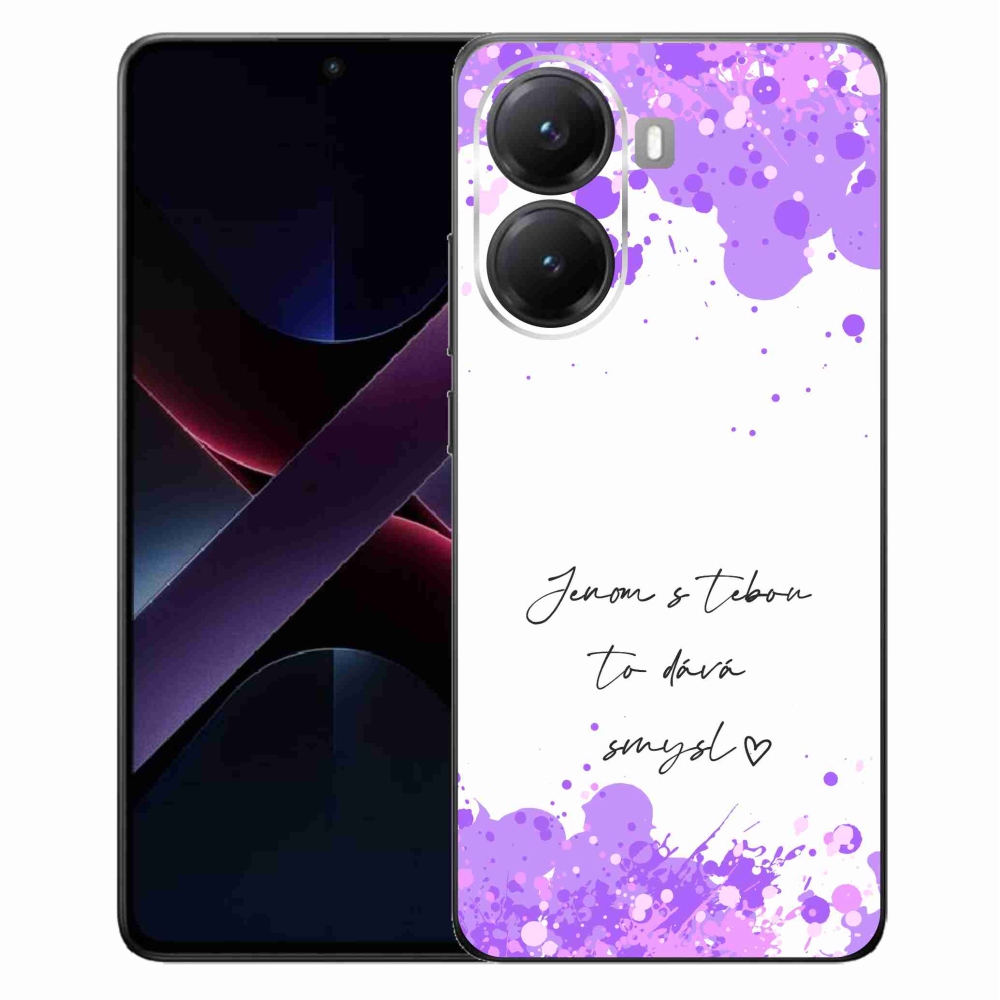 Gelový kryt mmCase na Xiaomi Poco X7 Pro 5G - zamilovaný text bílé pozadí