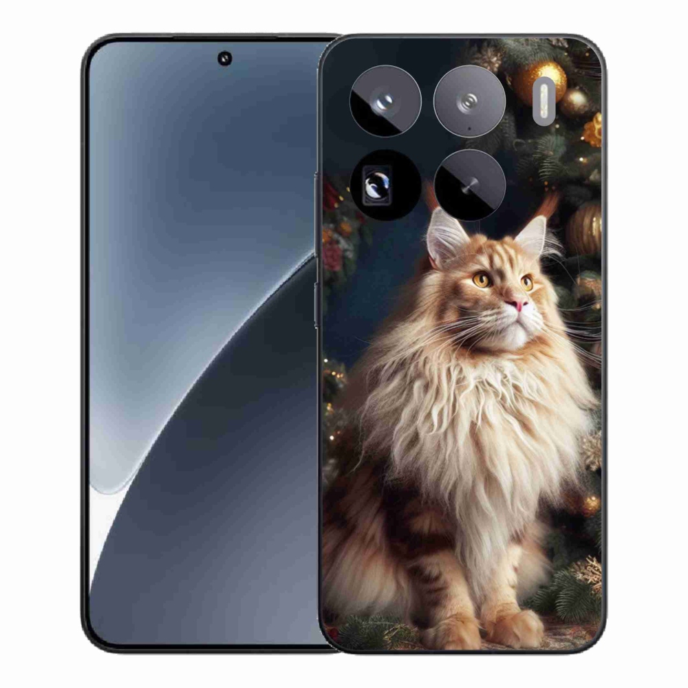 Gelový kryt mmCase na Xiaomi 15 Pro - kočka u stromku