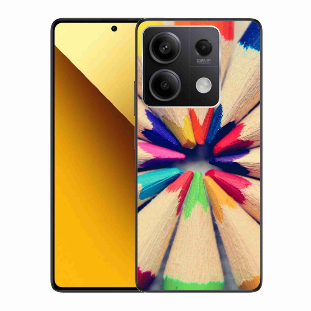 Gelový kryt mmCase na Xiaomi Redmi Note 13 5G - pastelky 