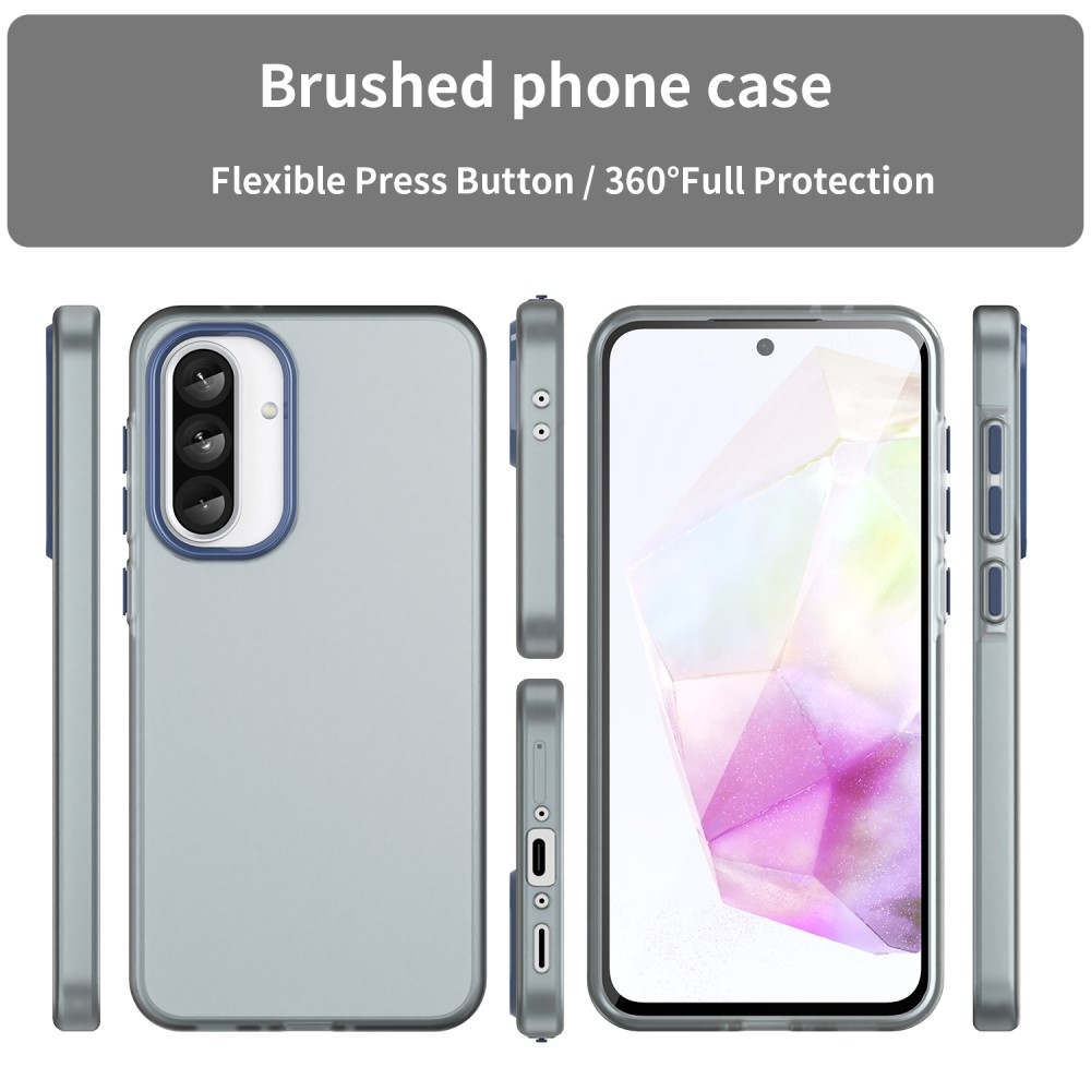 Candys matný gelový obal na Samsung Galaxy A36 5G/A56 5G - tmavěmodrý