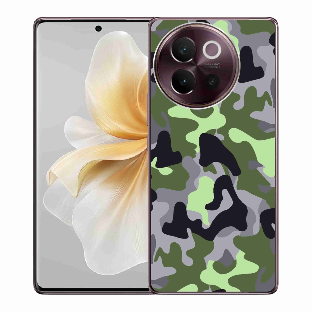 Gelový kryt mmCase na Vivo V40 Lite 5G - maskáčový vzor 7