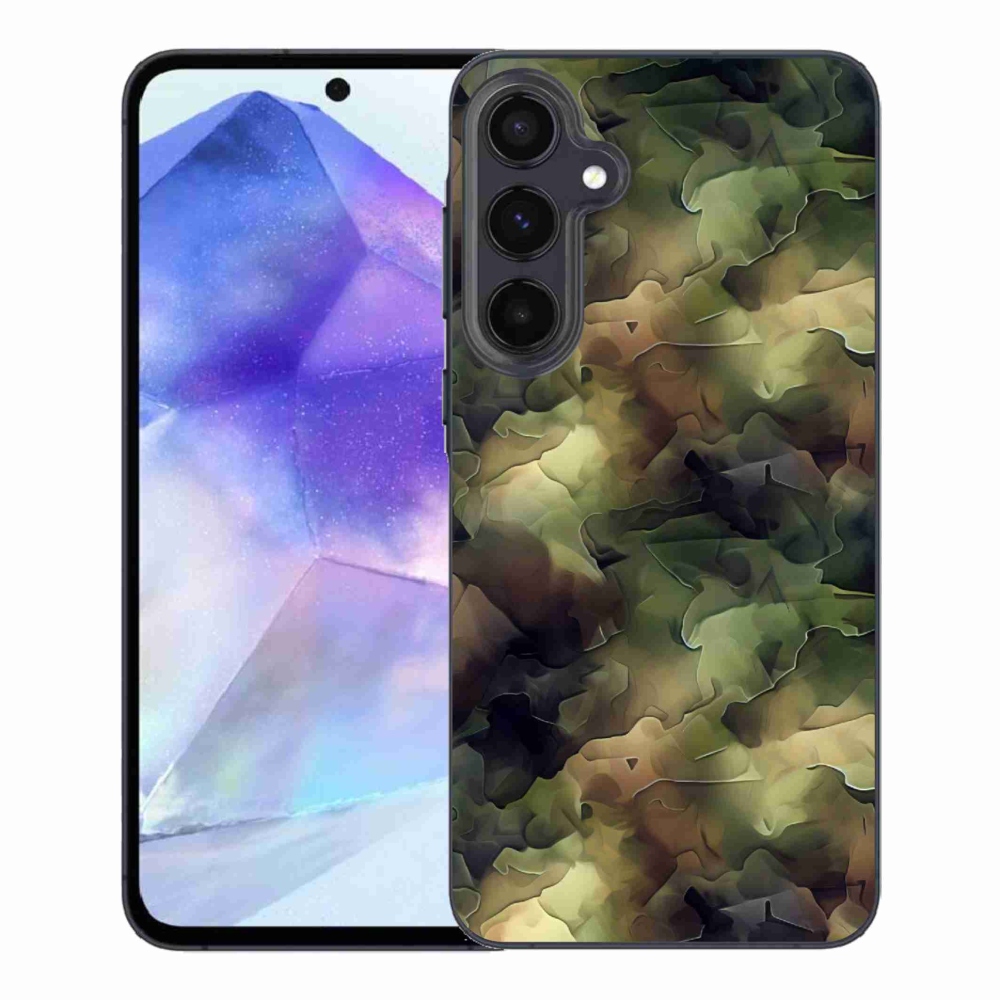 Gelový kryt mmCase na Samsung Galaxy A55 5G - maskáčový vzor 10