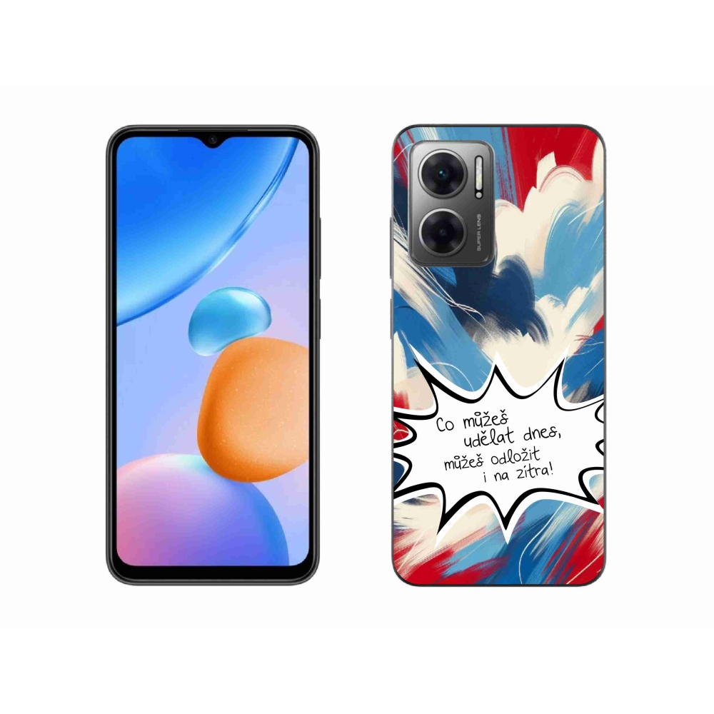 Gelový kryt mmCase na Xiaomi Redmi 10 5G - vtipný text 9 bílé pozadí