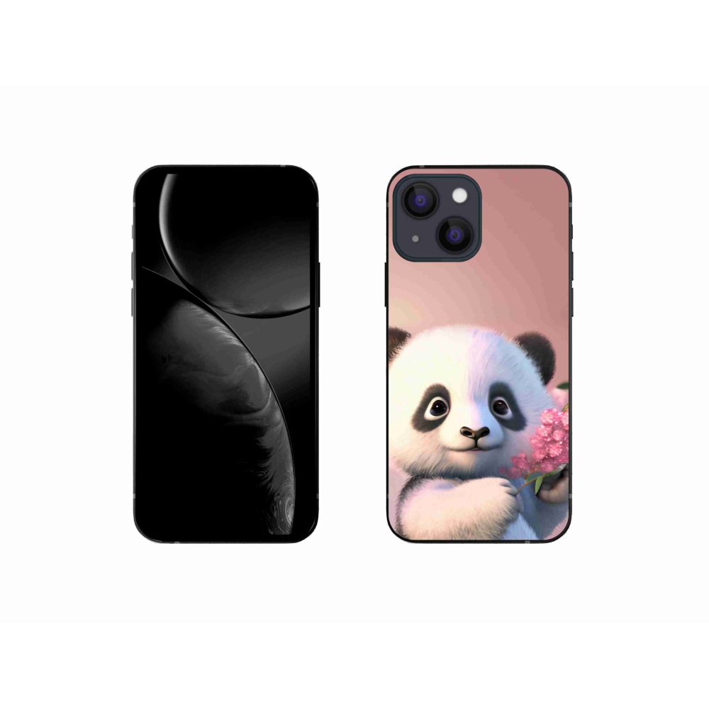 Gelový kryt mmCase na iPhone 13 mini 5.4 - roztomilá panda