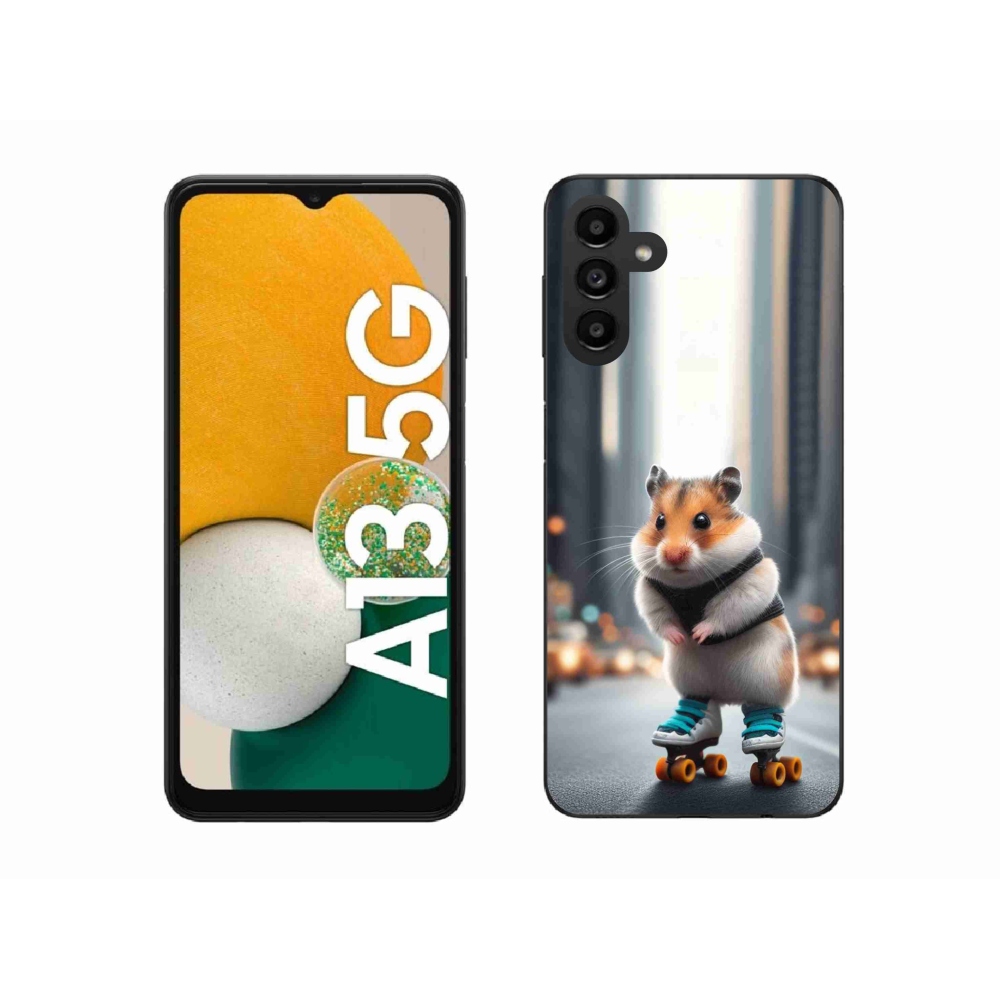 Gelový kryt mmCase na Samsung Galaxy A13 5G - křeček na bruslích