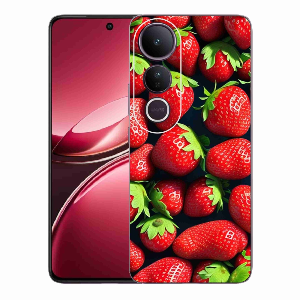 Gelový kryt mmCase na Vivo V50 Lite 4G/5G - jahody