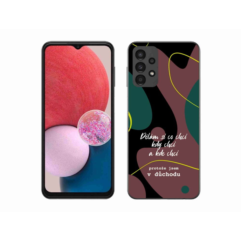 Gelový kryt mmCase na Samsung Galaxy A13 4G - vtipný text 10 černé pozadí