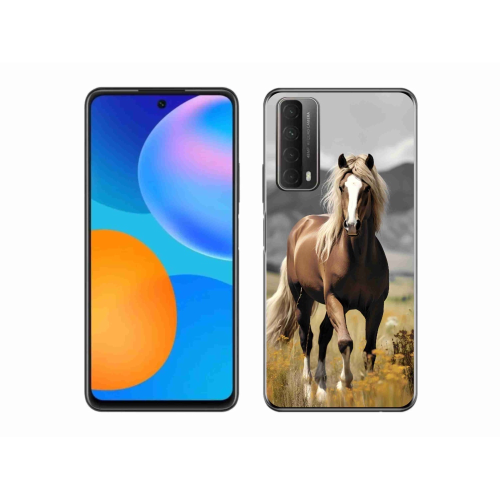 Gelový kryt mmCase na Huawei P Smart (2021) - hnědý kůň 1