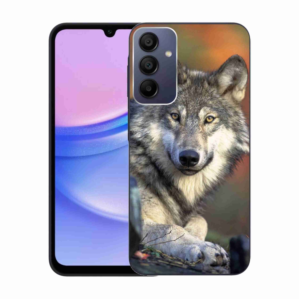 Gelový obal mmCase na Samsung Galaxy A15 4G/5G - vlk