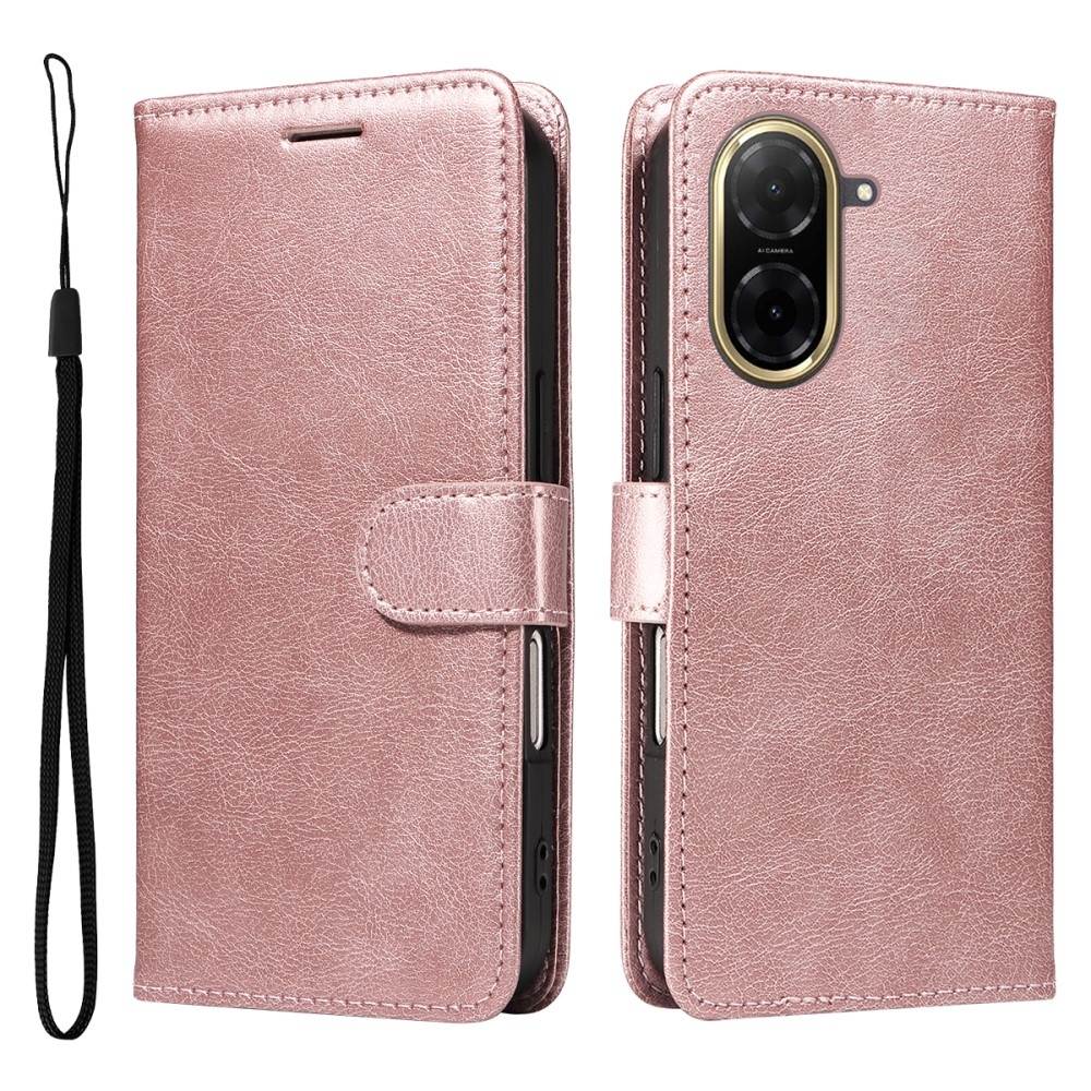 Wallet knížkové pouzdro na Xiaomi Redmi A5 (173.45x79.35x8.45mm) - růžovozlaté