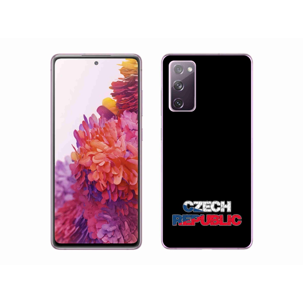 Gelový kryt mmCase na Samsung Galaxy S20 FE - Czech Republic černé pozadí