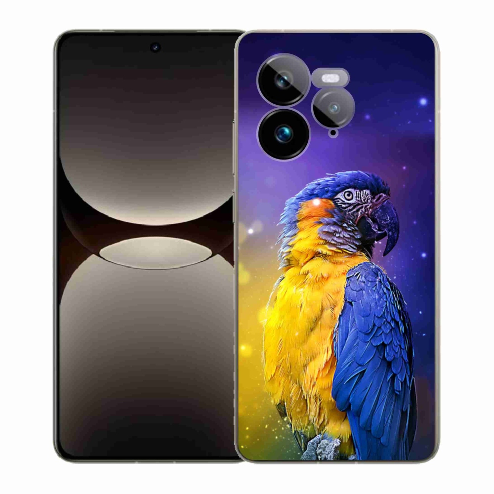 Gelový kryt mmCase na Realme GT 7 Pro 5G - papoušek ara 1