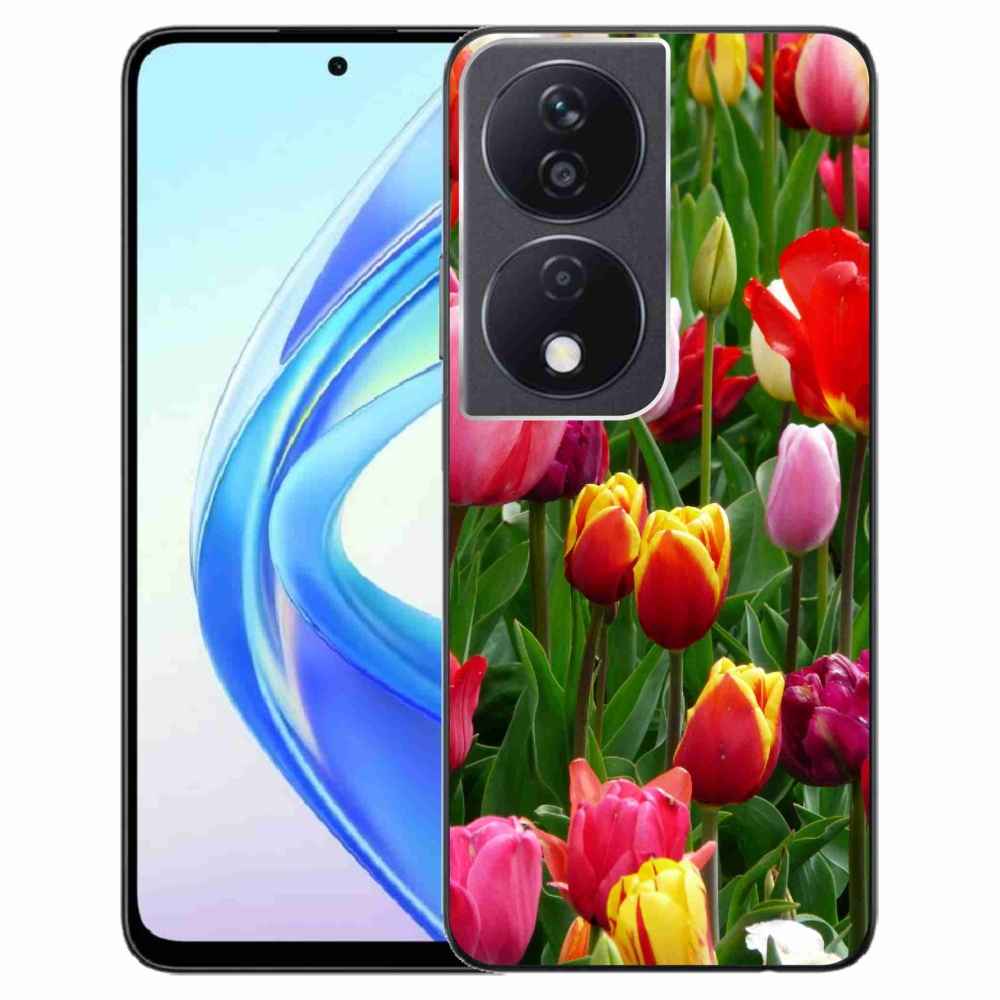 Gelový kryt mmCase na Honor X7b/Honor 90 Smart - tulipány