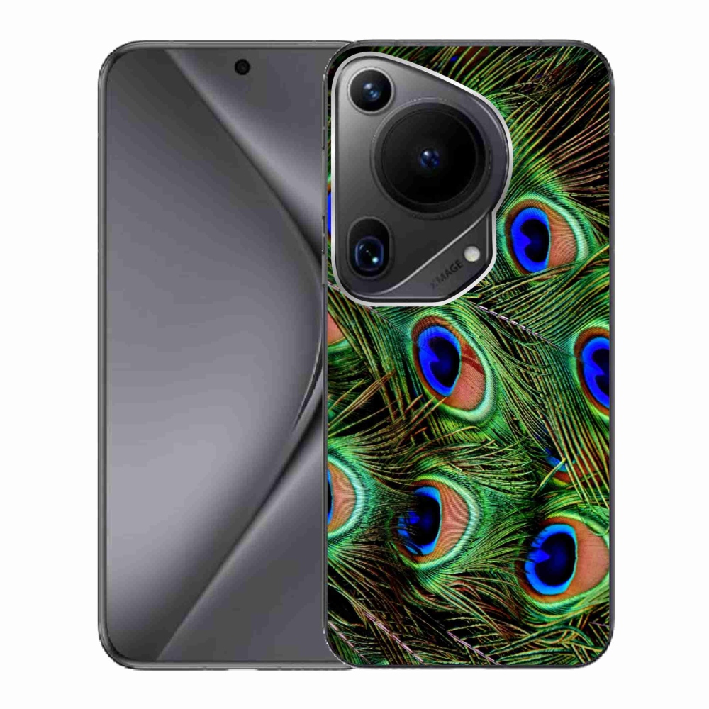 Gelový kryt mmCase na Huawei Pura 70 Ultra - paví peří