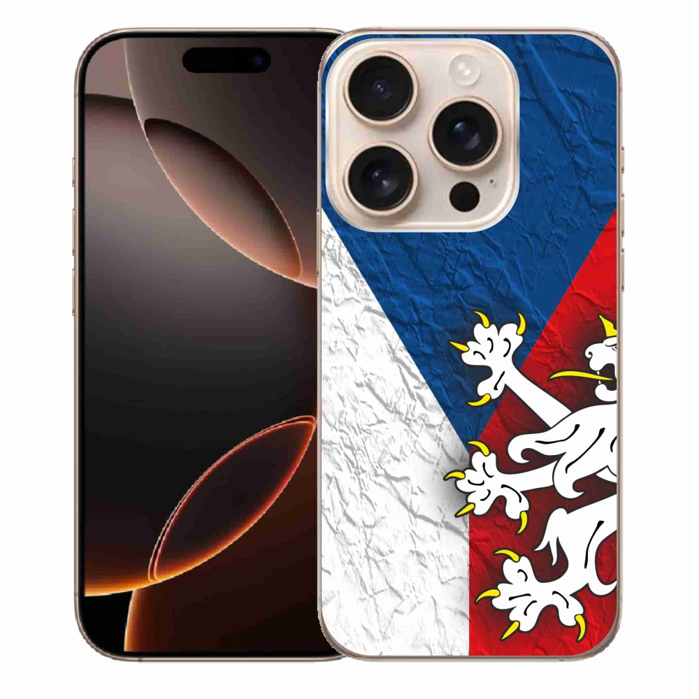 Gelový kryt mmCase na iPhone 16 Pro Max - česká vlajka 1
