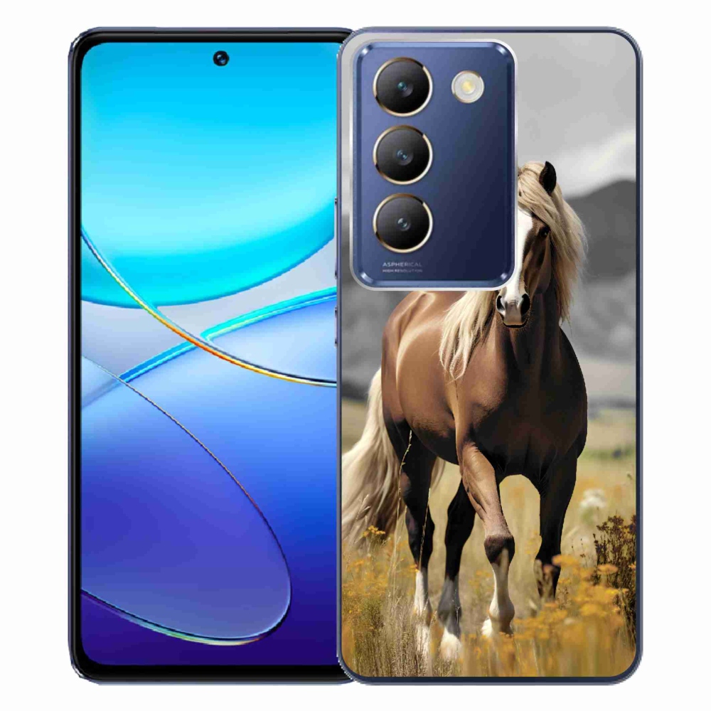 Gelový kryt mmCase na Vivo V40 SE 4G/5G - hnědý kůň 1