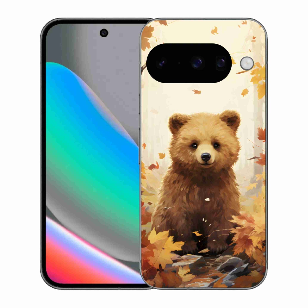 Gelový kryt mmCase na Google Pixel 10 - medvěd v lese