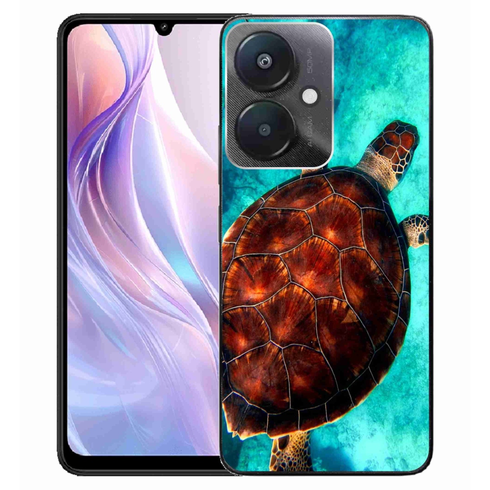 Gelový kryt mmCase na Xiaomi Redmi 13C 5G - želva