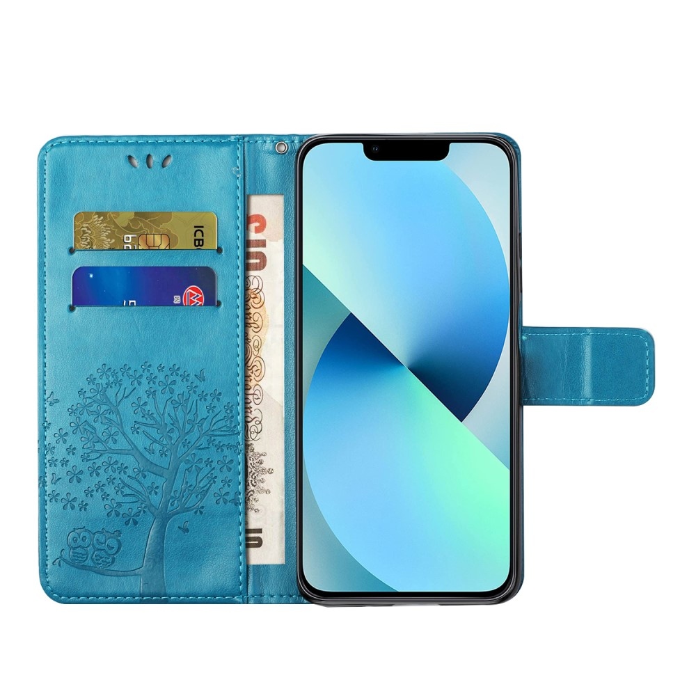 Tree knížkové pouzdro na iPhone 15 Pro Max - modré