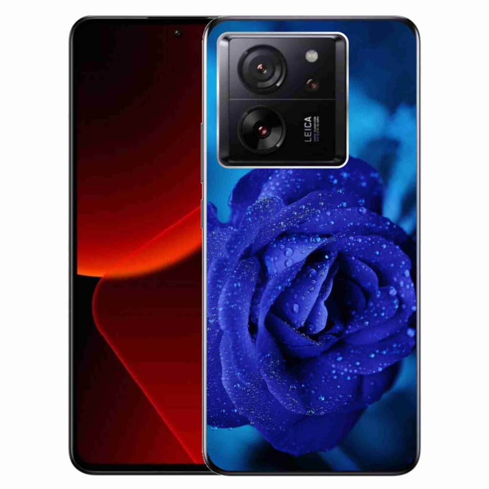 Gelový obal mmCase na Xiaomi 13T/13T Pro - modrá růže