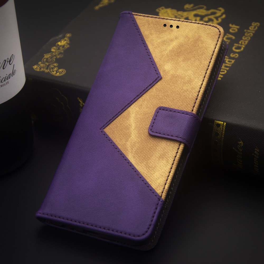 IDEWEI knížkové pouzdro na Realme Note 50 - fialové