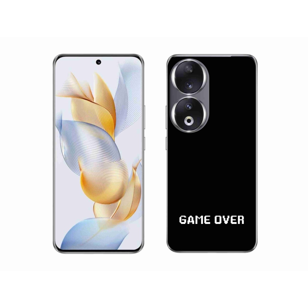 Gelový kryt mmCase na Honor 90 - game over černé pozadí