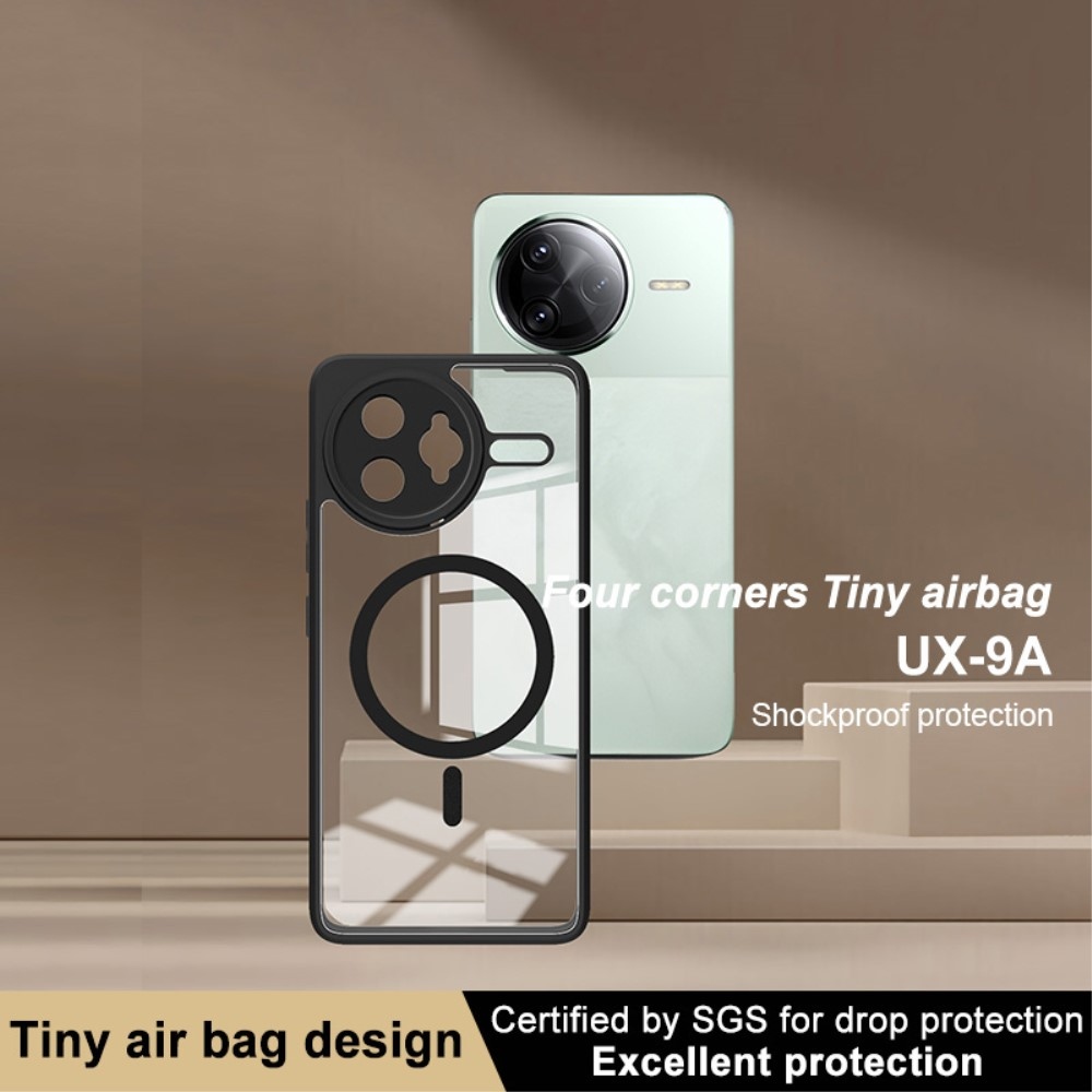 Clear gelový obal s podporou MagSafe na Xiaomi Poco F7 Ultra 5G - černý