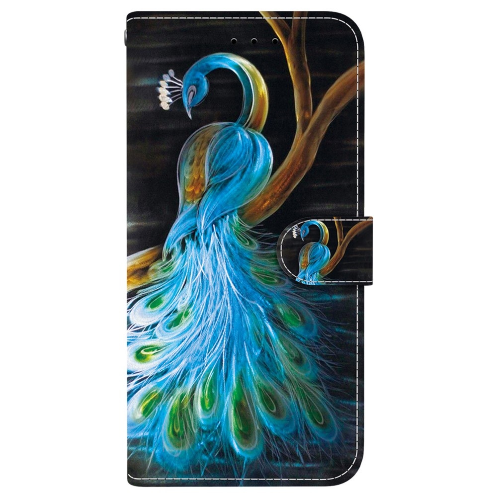 Versatile knížkové pouzdro na Samsung Galaxy A36 5G/A56 5G - páv