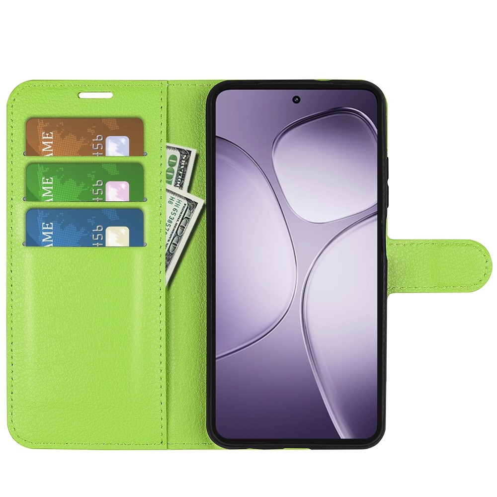 Litchi knížkové pouzdro na Xiaomi 14T Pro - zelené