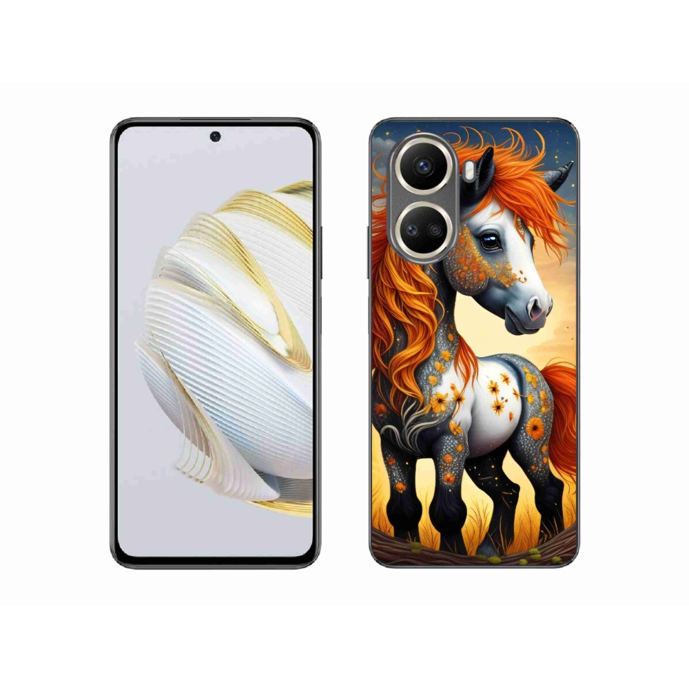 Gelový kryt mmCase na Huawei Nova 10 SE - barevný poník