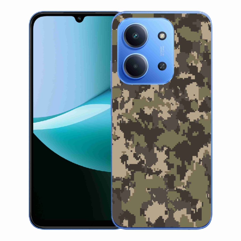 Gelový kryt mmCase na Xiaomi Redmi 15C 4G/5G (173mm) - maskáčový vzor 12