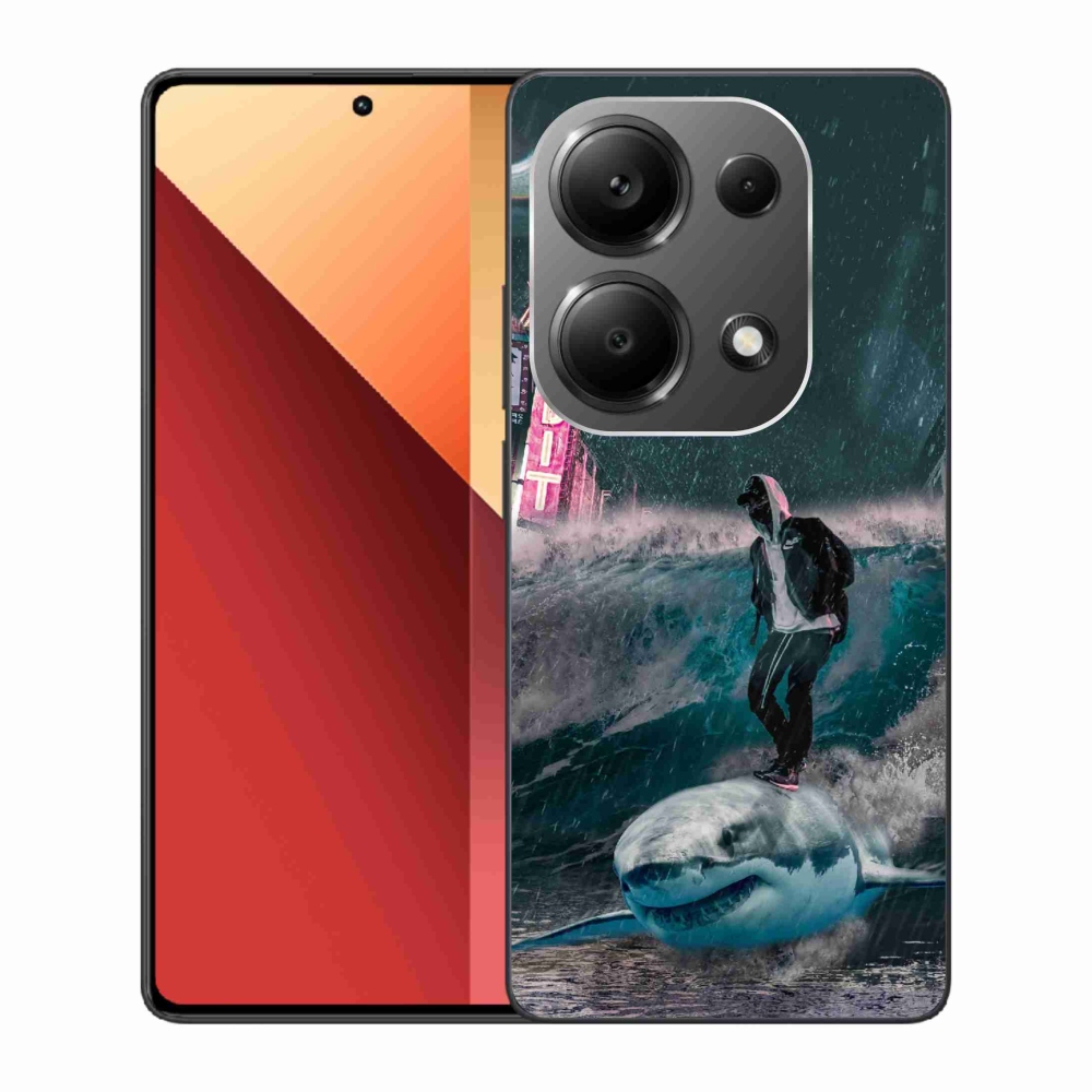 Gelový kryt mmCase na Xiaomi Redmi Note 13 Pro 4G/Poco M6 Pro - žralok