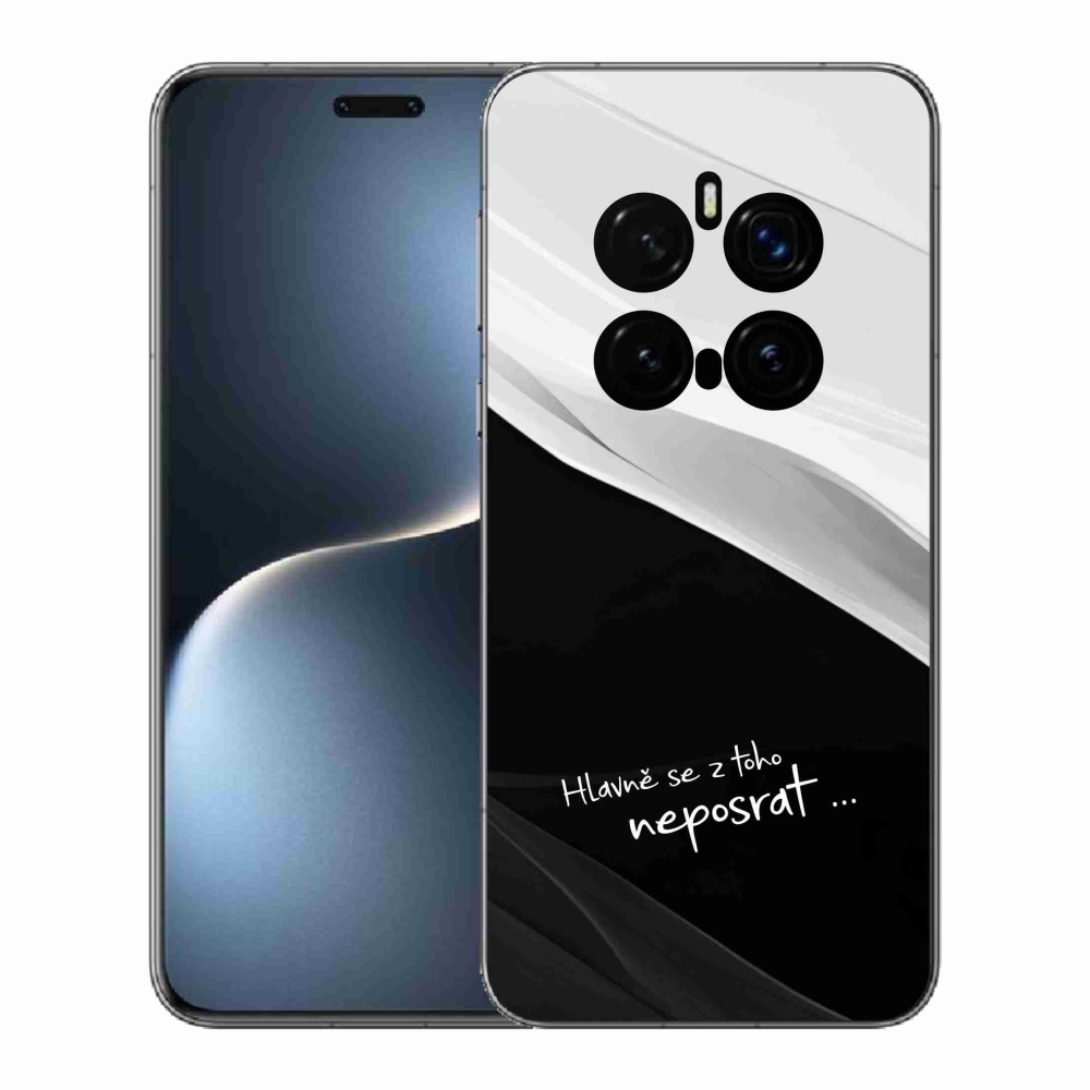 Gelový kryt mmCase na Honor Magic 7 Pro 5G - vtipný text 13 černobílé pozadí