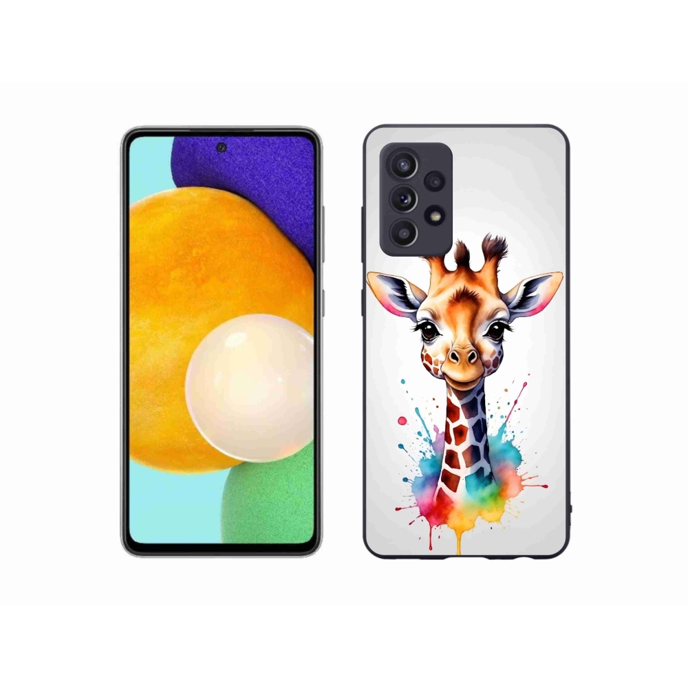Gelový kryt mmCase na Samsung Galaxy A52/A52 5G - žirafa 1