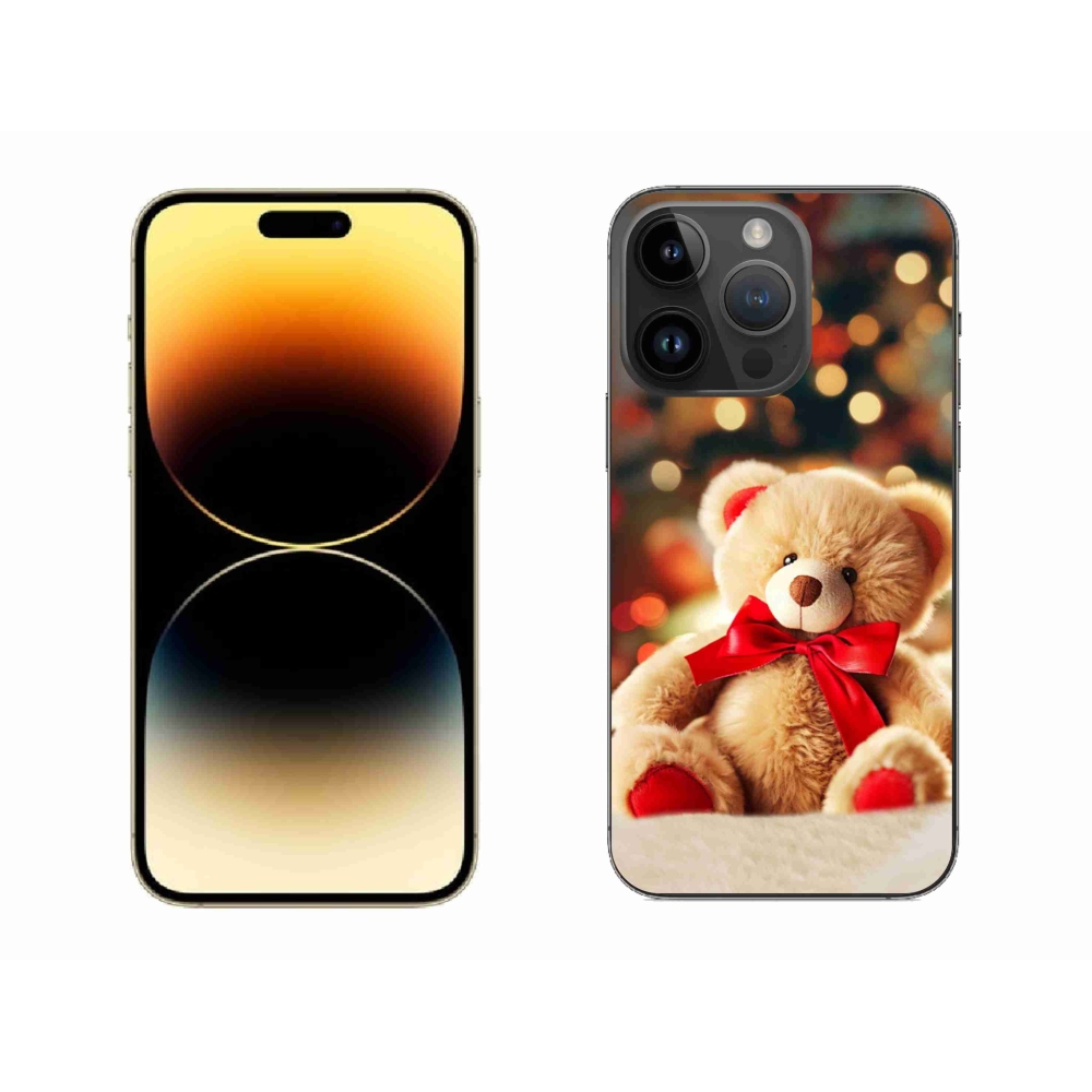 Gelový kryt mmCase na iPhone 14 Pro Max - plyšový medvídek