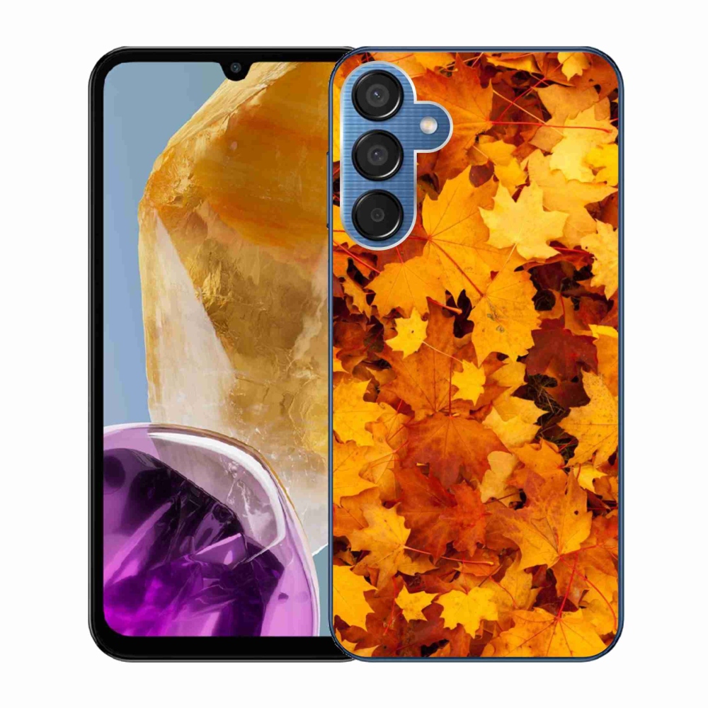 Gelový kryt mmCase na Samsung Galaxy M15 5G - javorové listy