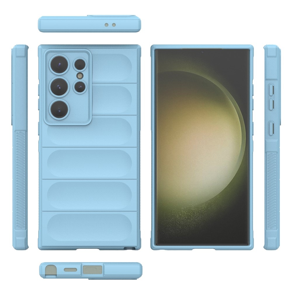 Rugg odolný gelový obal na Samsung Galaxy S24 Ultra - světlemodrý