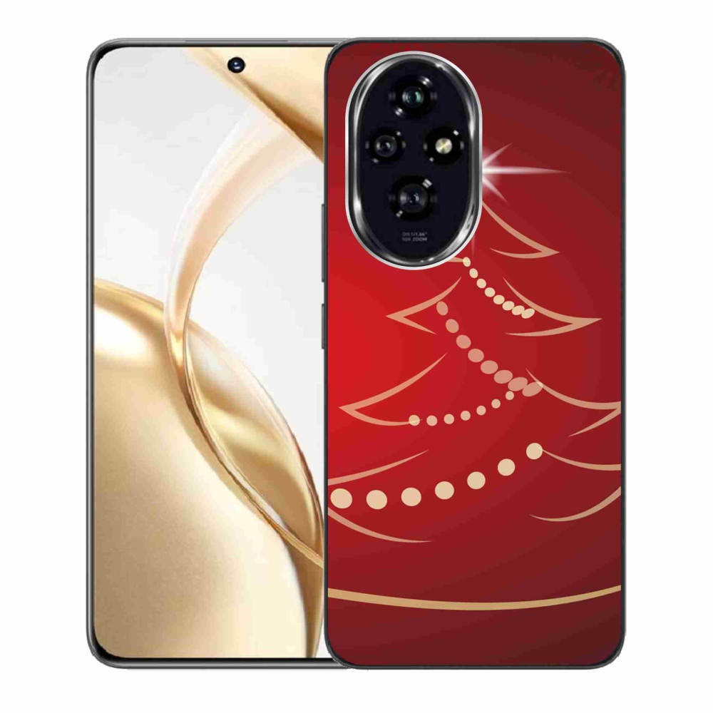Gelový kryt mmCase na Honor 200 5G - kreslený vánoční stromek