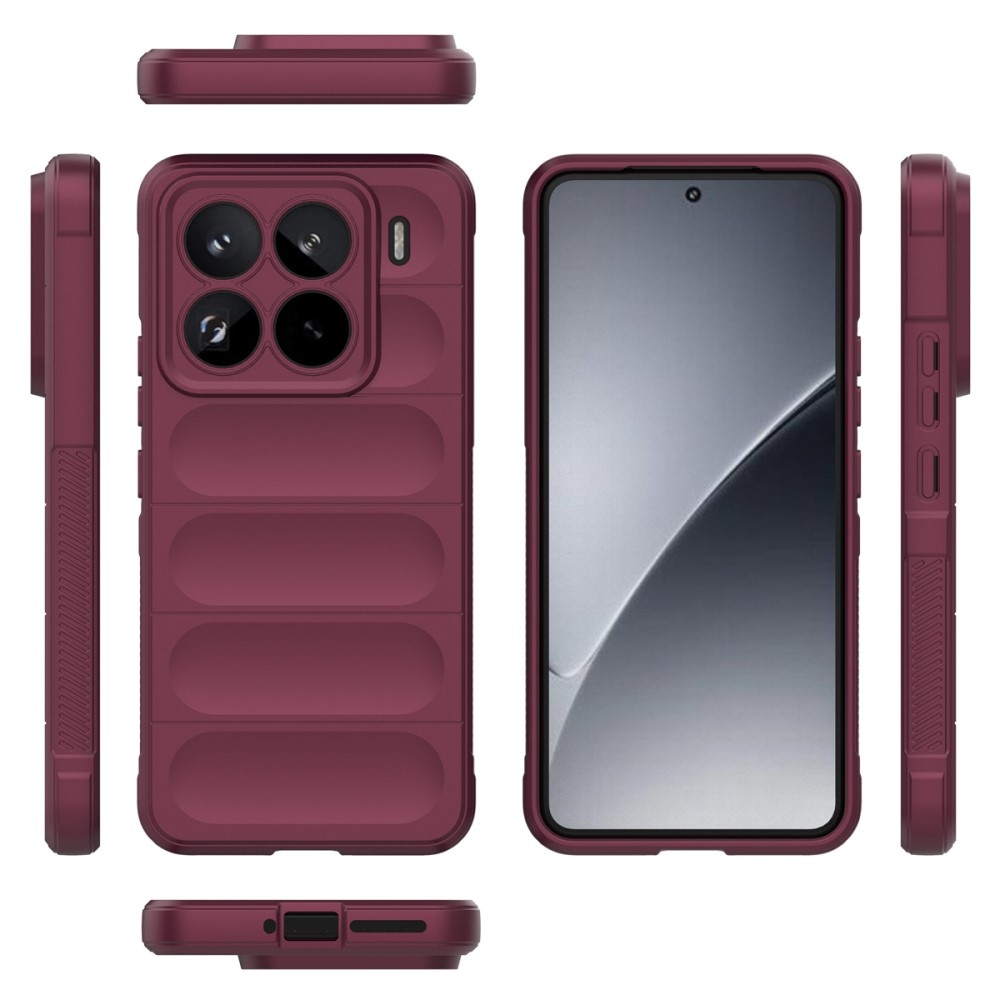 Rugg odolný gelový obal na Xiaomi 15 Pro - vínový