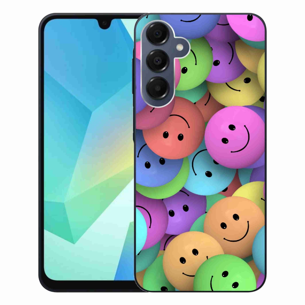 Gelový kryt mmCase na Samsung Galaxy A16 4G/5G - barevní smajlíci
