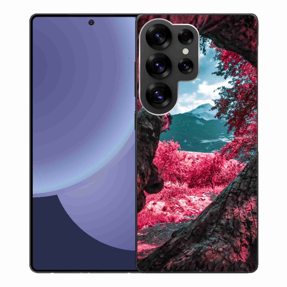 Gelový kryt mmCase na Samsung Galaxy S25 Ultra - výhled na hory