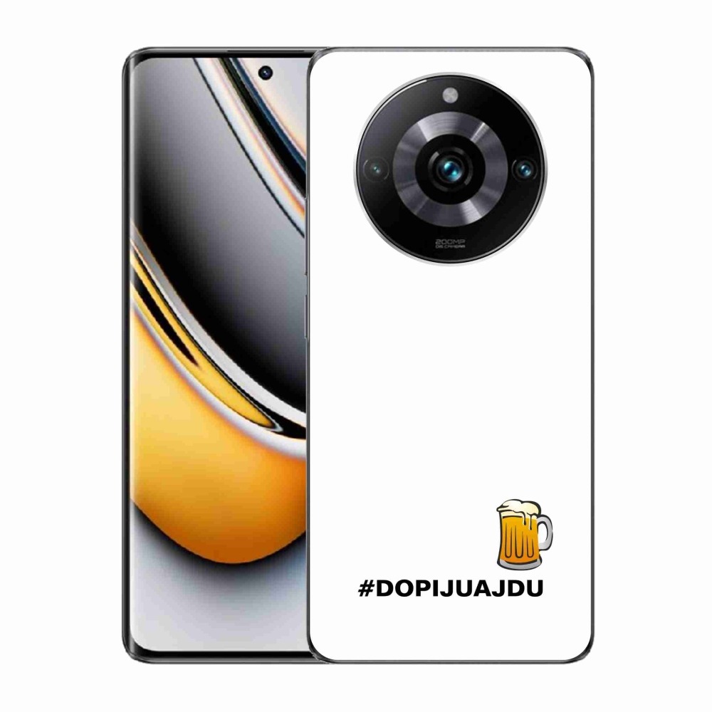 Gelový kryt mmCase na Realme 11 Pro/11 Pro+ - pivní motiv 1 bílé pozadí
