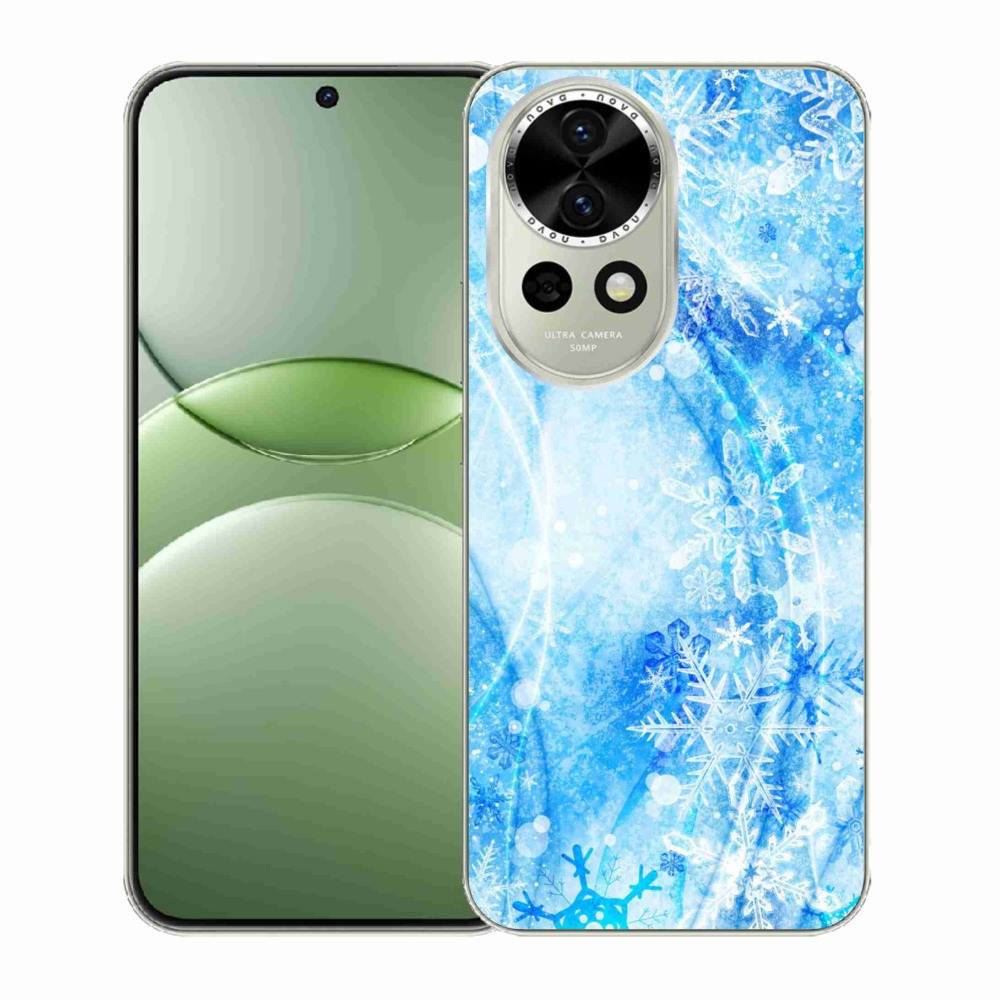 Gelový kryt mmCase na Huawei Nova 13 5G - sněhové vločky