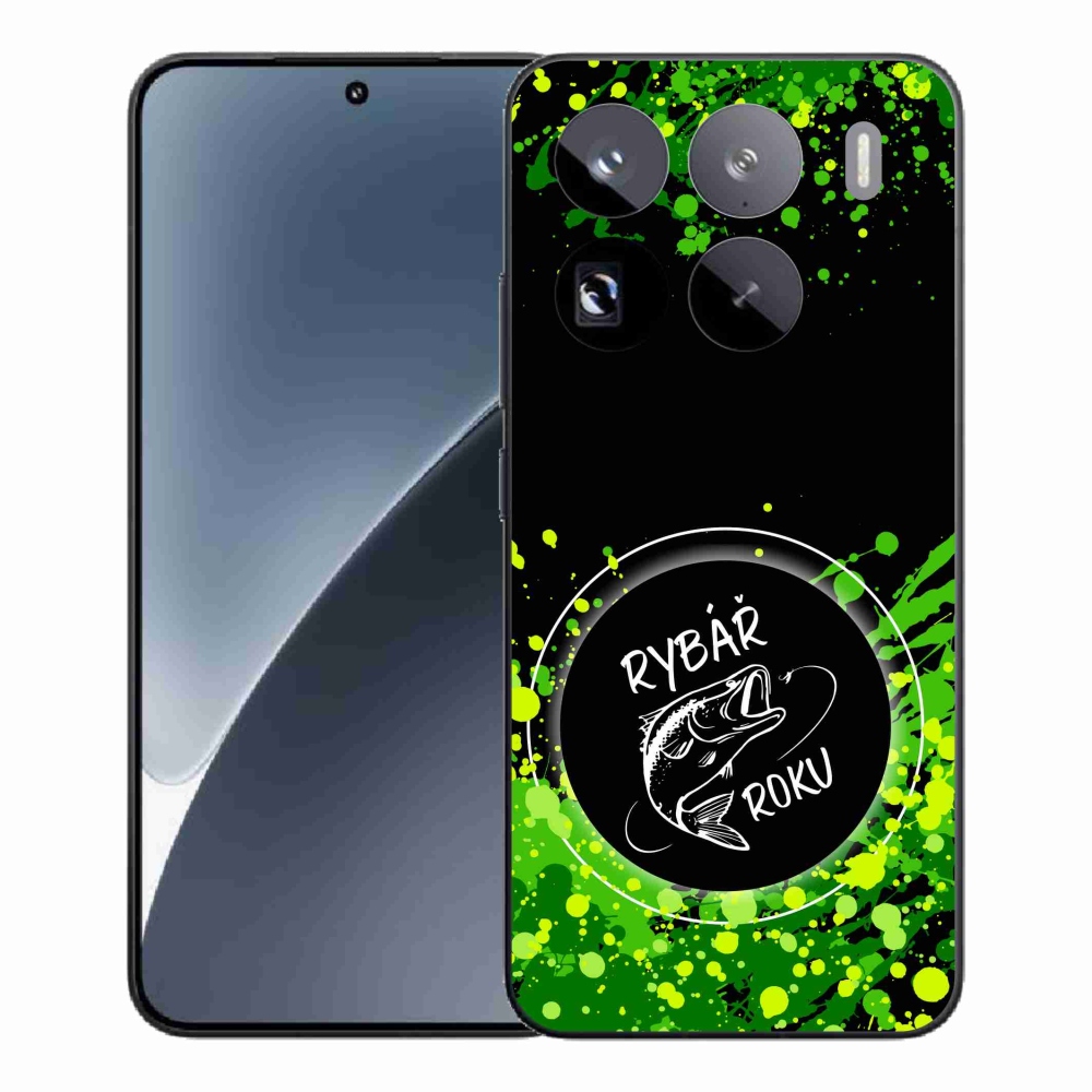Gelový kryt mmCase na Xiaomi 15 Pro - rybář roku černé pozadí