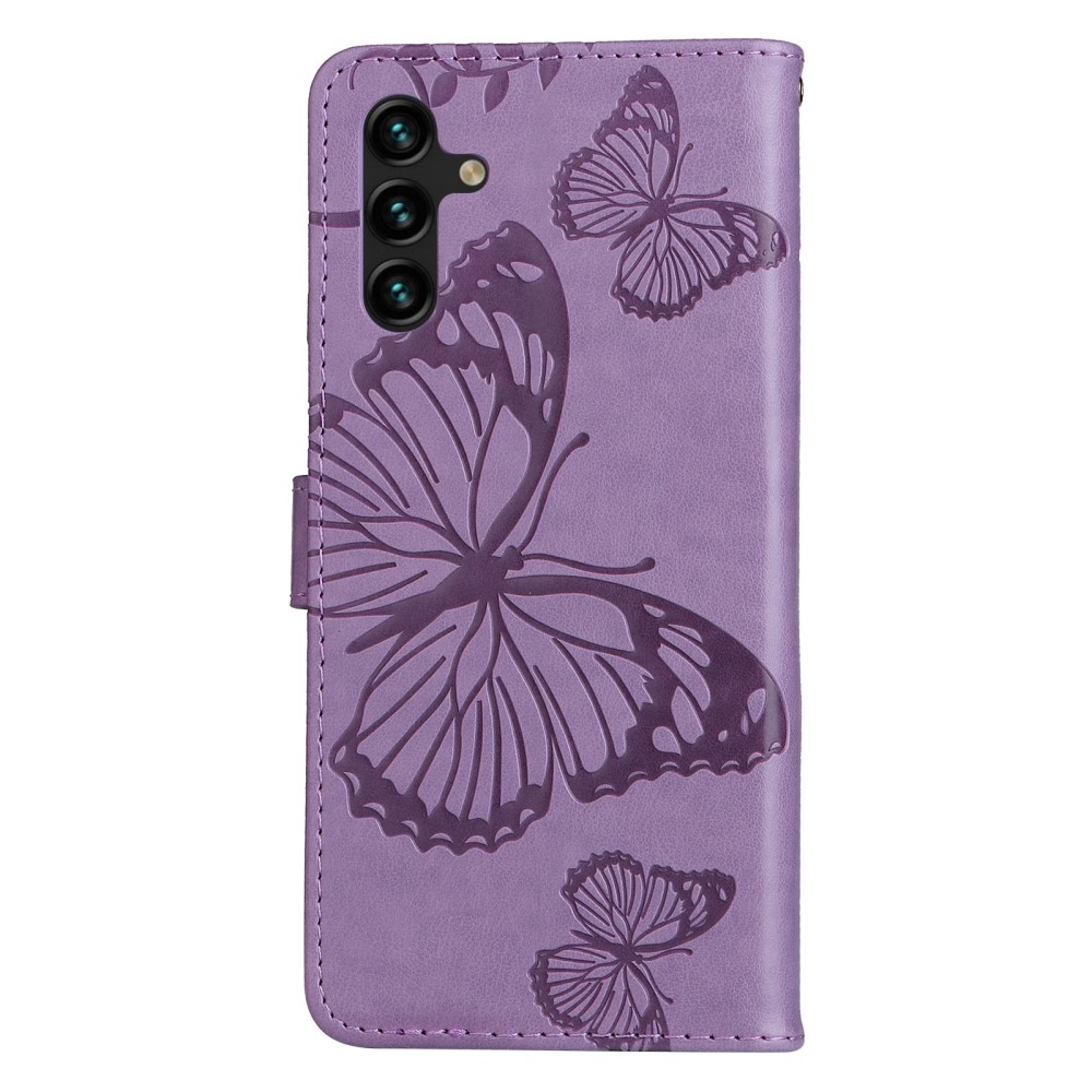 Big Buttefly knížkové pouzdro na Samsung Galaxy A13 5G/A04s - fialové