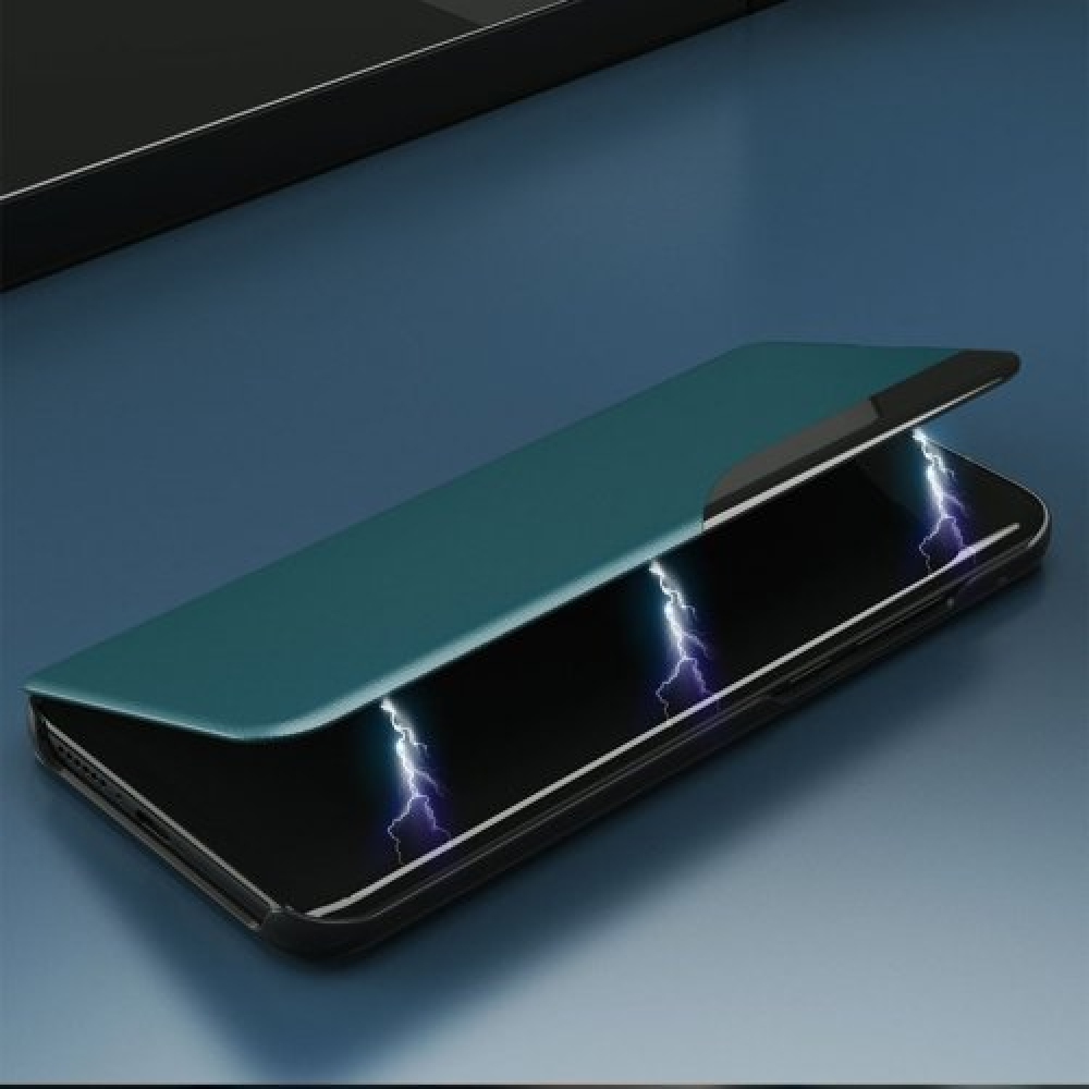 Zavírací pouzdro s okénkem na Samsung Galaxy A32 4G - černé